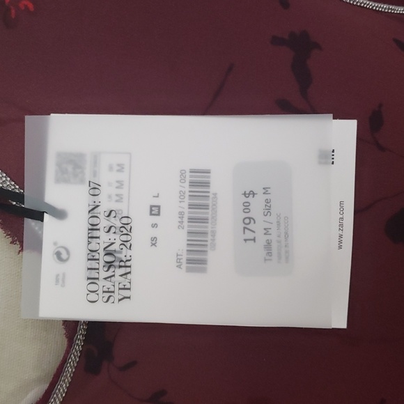 Zara S/S 2020 long  mixed media sleeveless dress with pockets size M - Picture 3 of 4